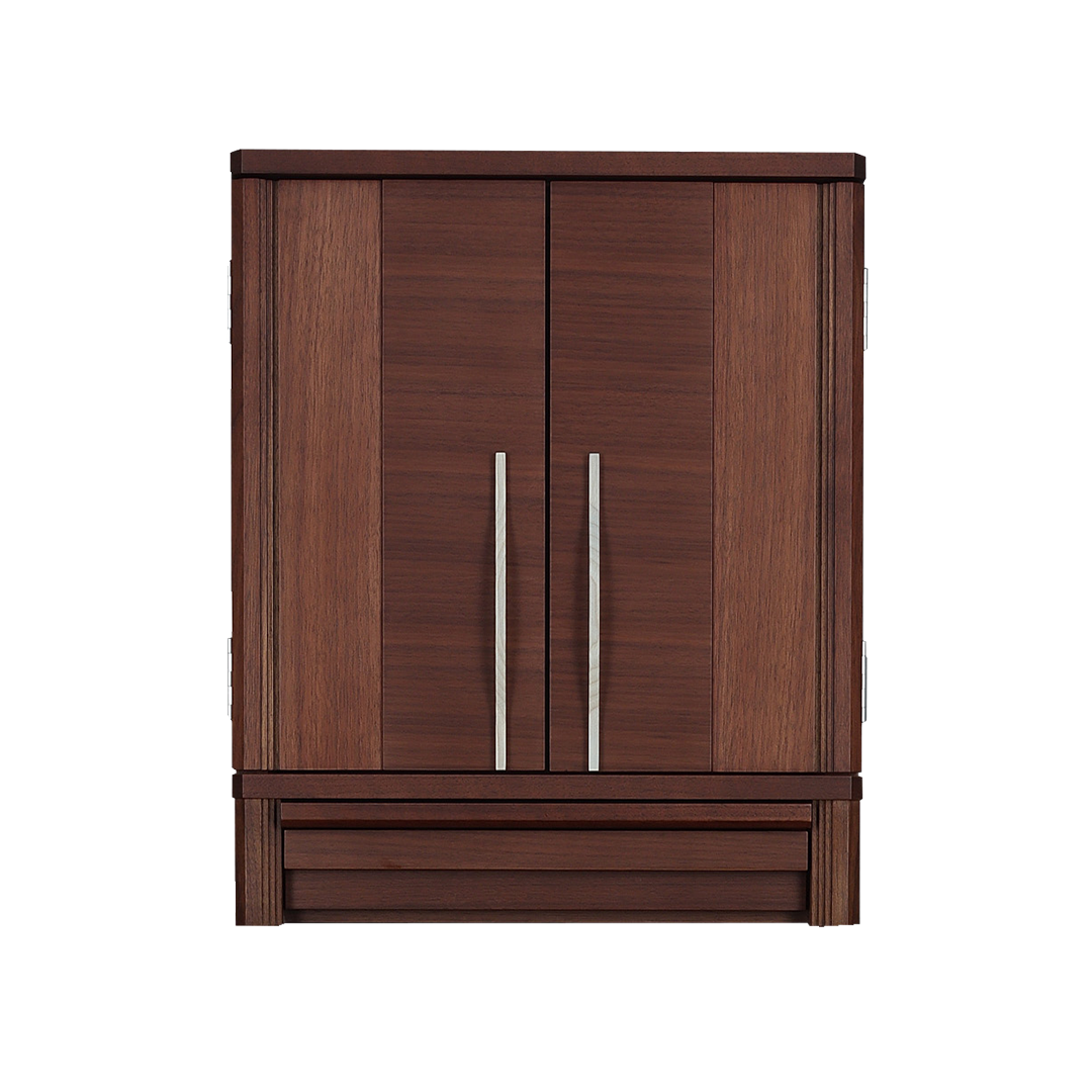 モダン上置仏壇 ライラック ウォールナット 正面 閉じ 森正