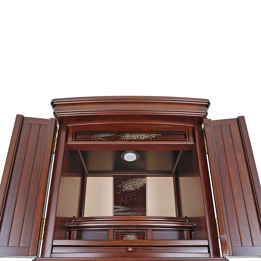【国産高級】上置仏壇 永遠桜 20号 紫丹系