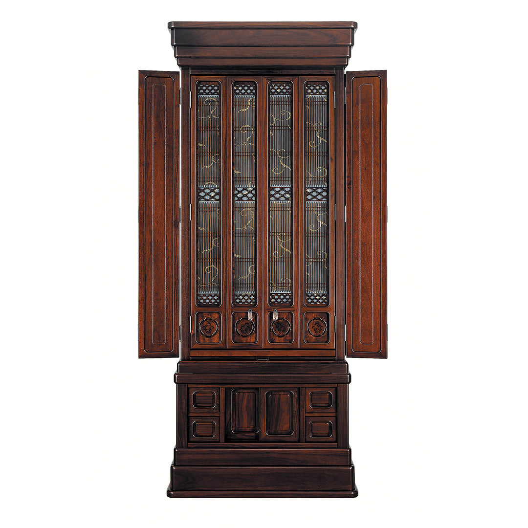 【国産高級】唐木仏壇 新てっせん 20号 紫丹系