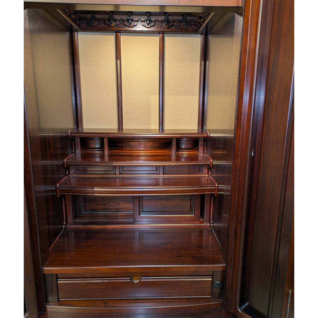 【国産高級】モダン仏壇 華月 18号 本黒檀