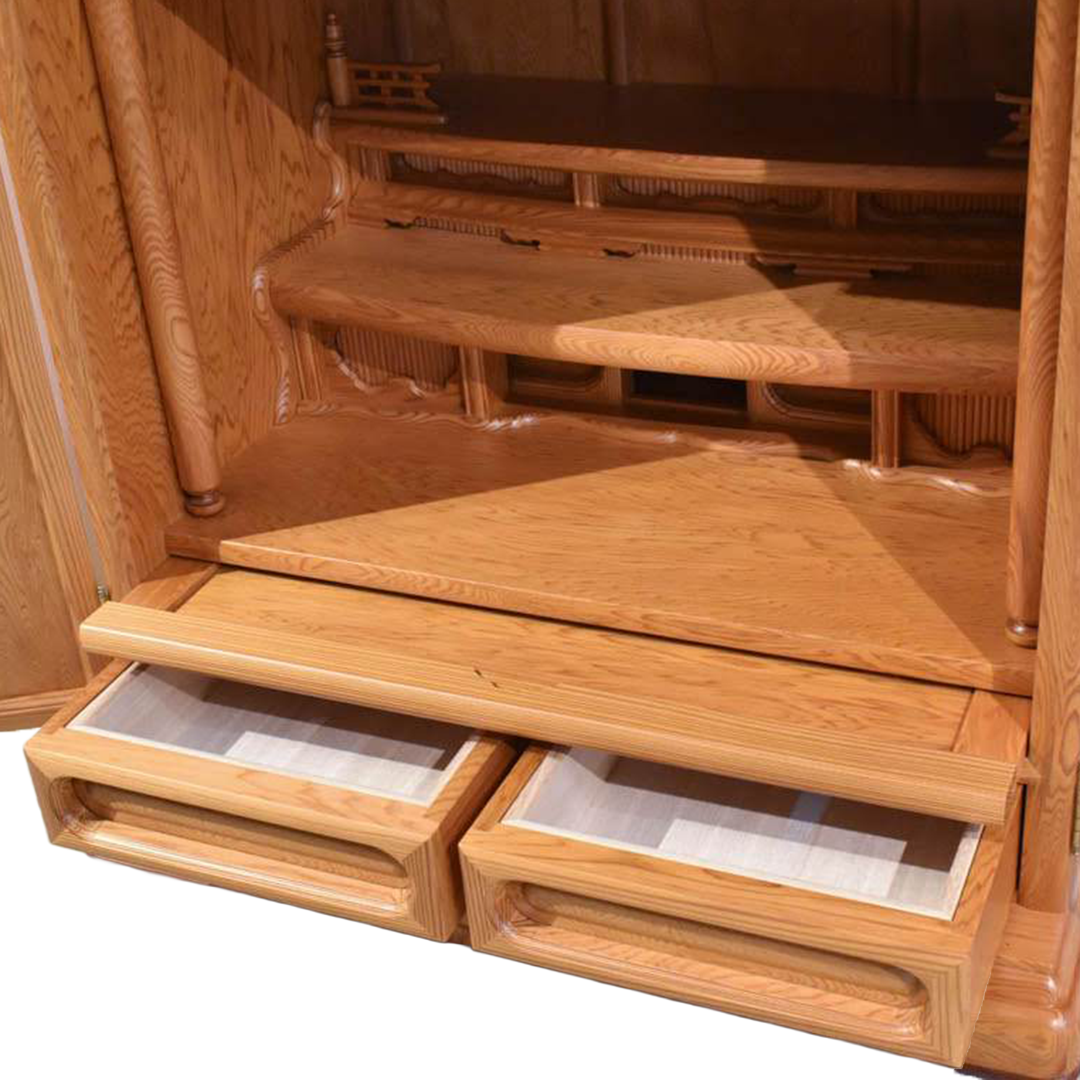 【日本の銘木】屋久杉上置仏壇 「シリン」20号