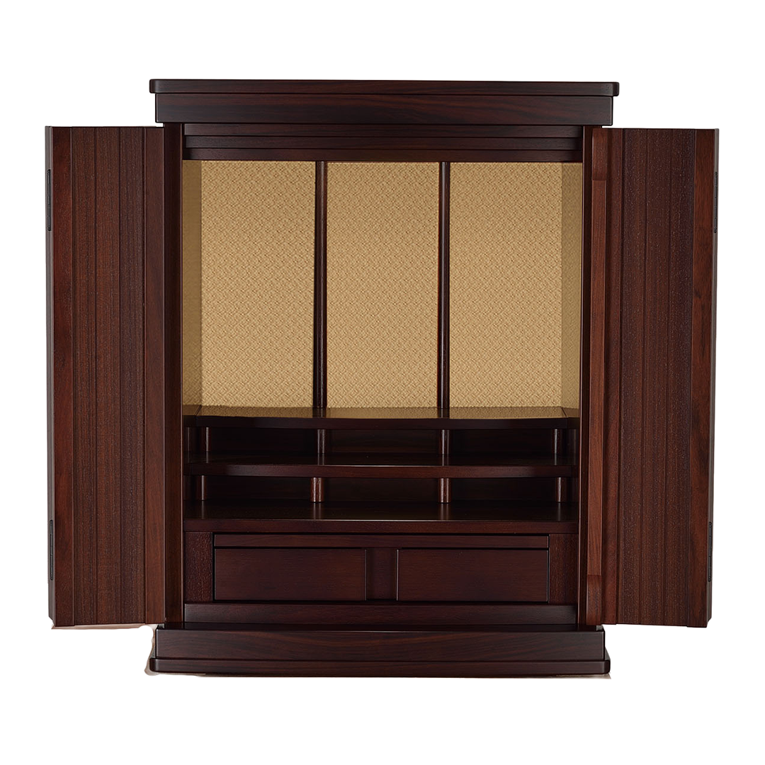 【国産高級】上置仏壇 浄仙 15×20号 紫丹系