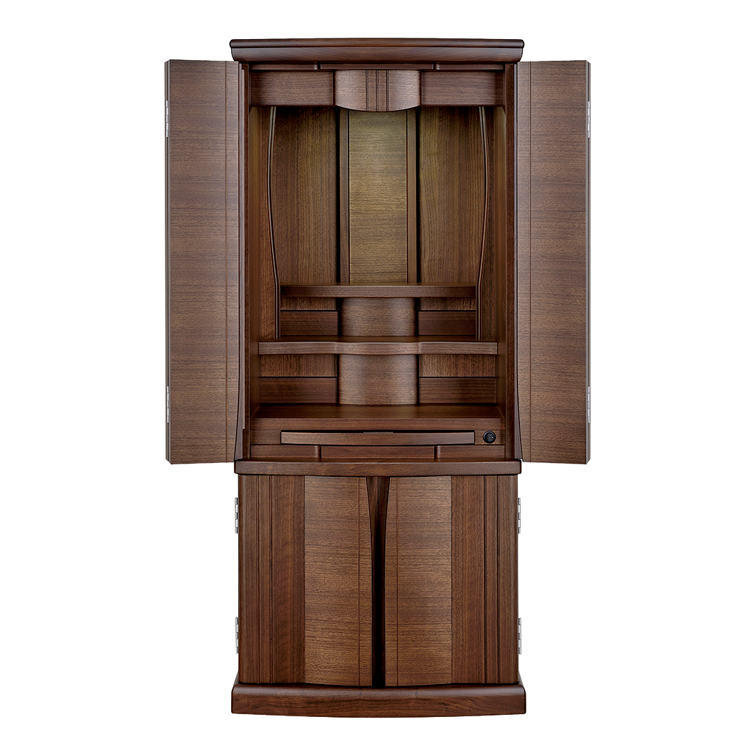 【国産高級】モダン仏壇 シリウス 1200 ウォールナット