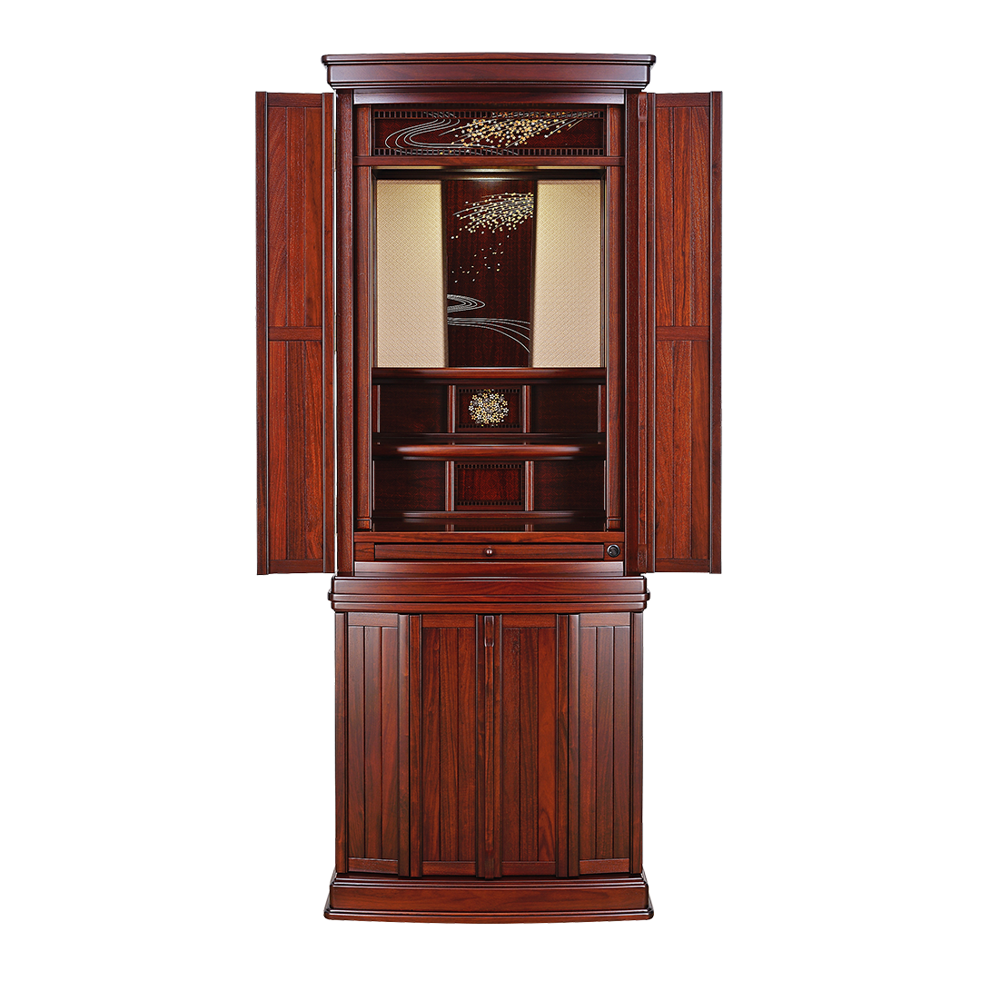 【国産高級】新スタイルモダン仏壇 永遠桜 18号 紫丹系