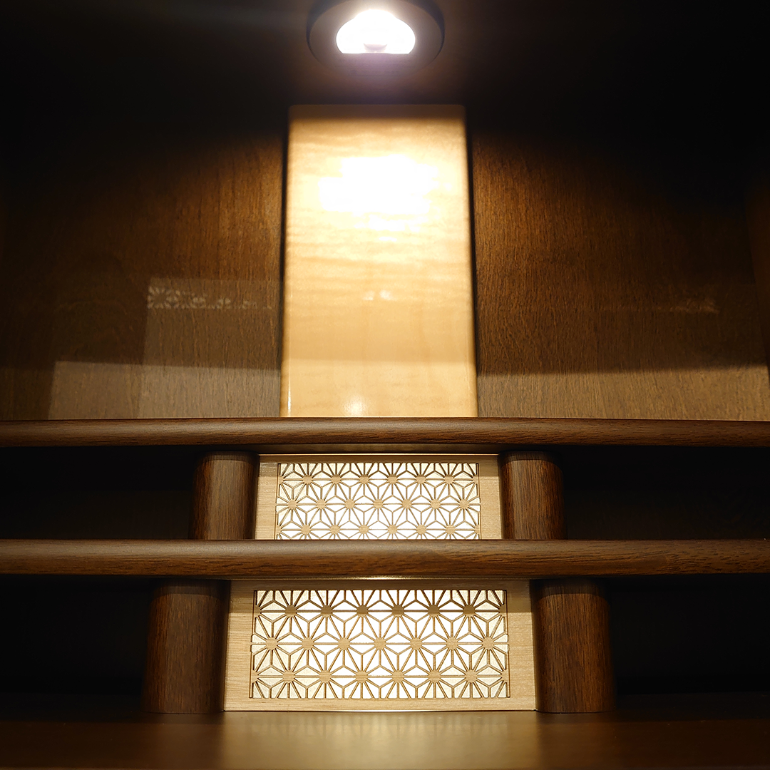 【国産高級】上置仏壇 六角ワイド 18号