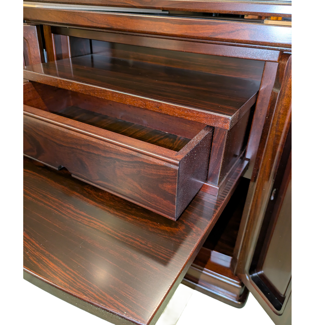 【国産高級】モダン仏壇　華月　18号　本黒檀