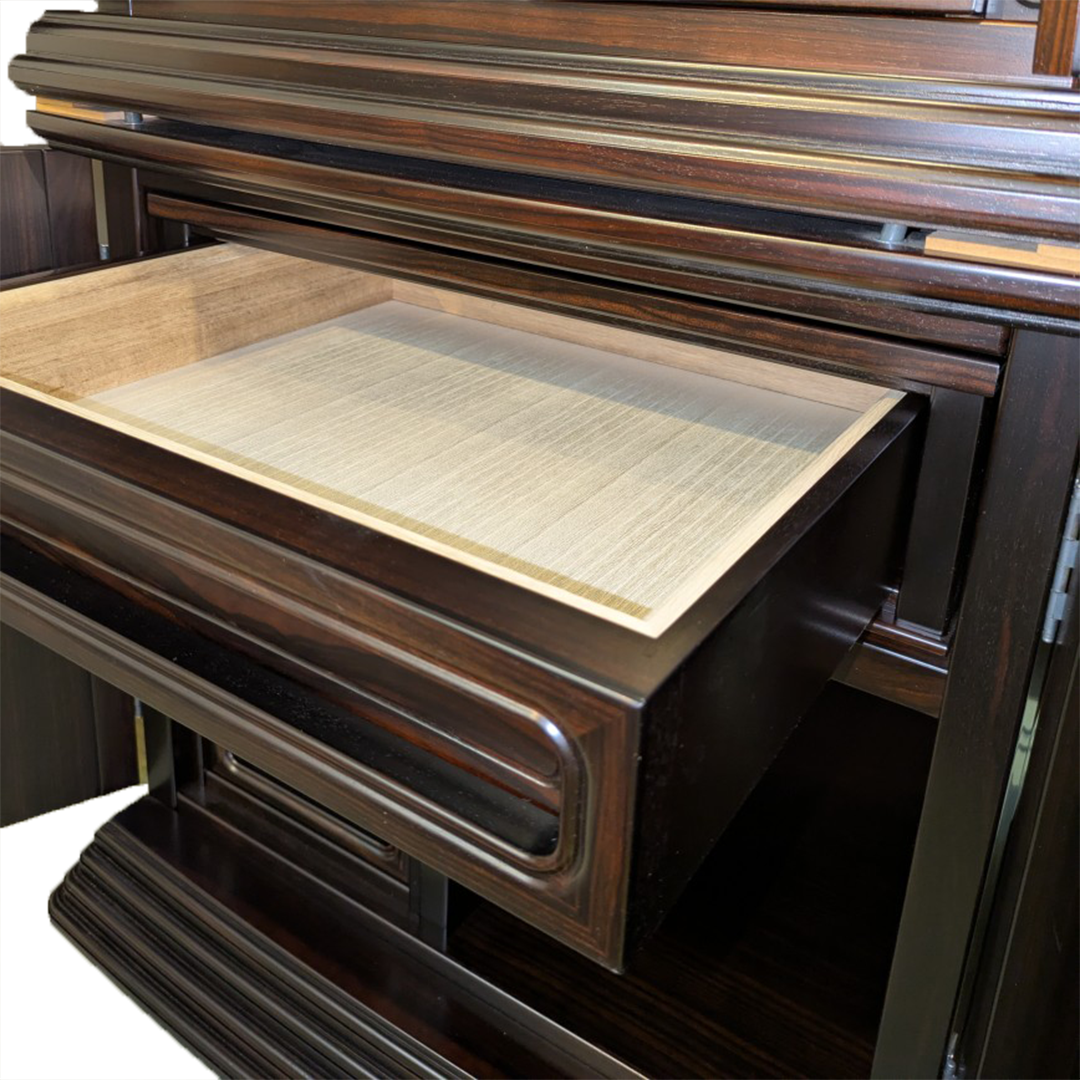 【国産高級】モダン仏壇　風皇　18号　本黒丹