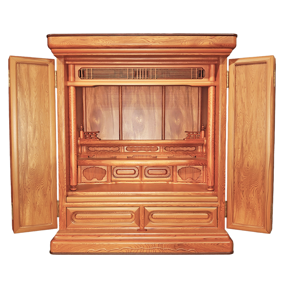 【日本の銘木】屋久杉上置仏壇　「シリン」20号