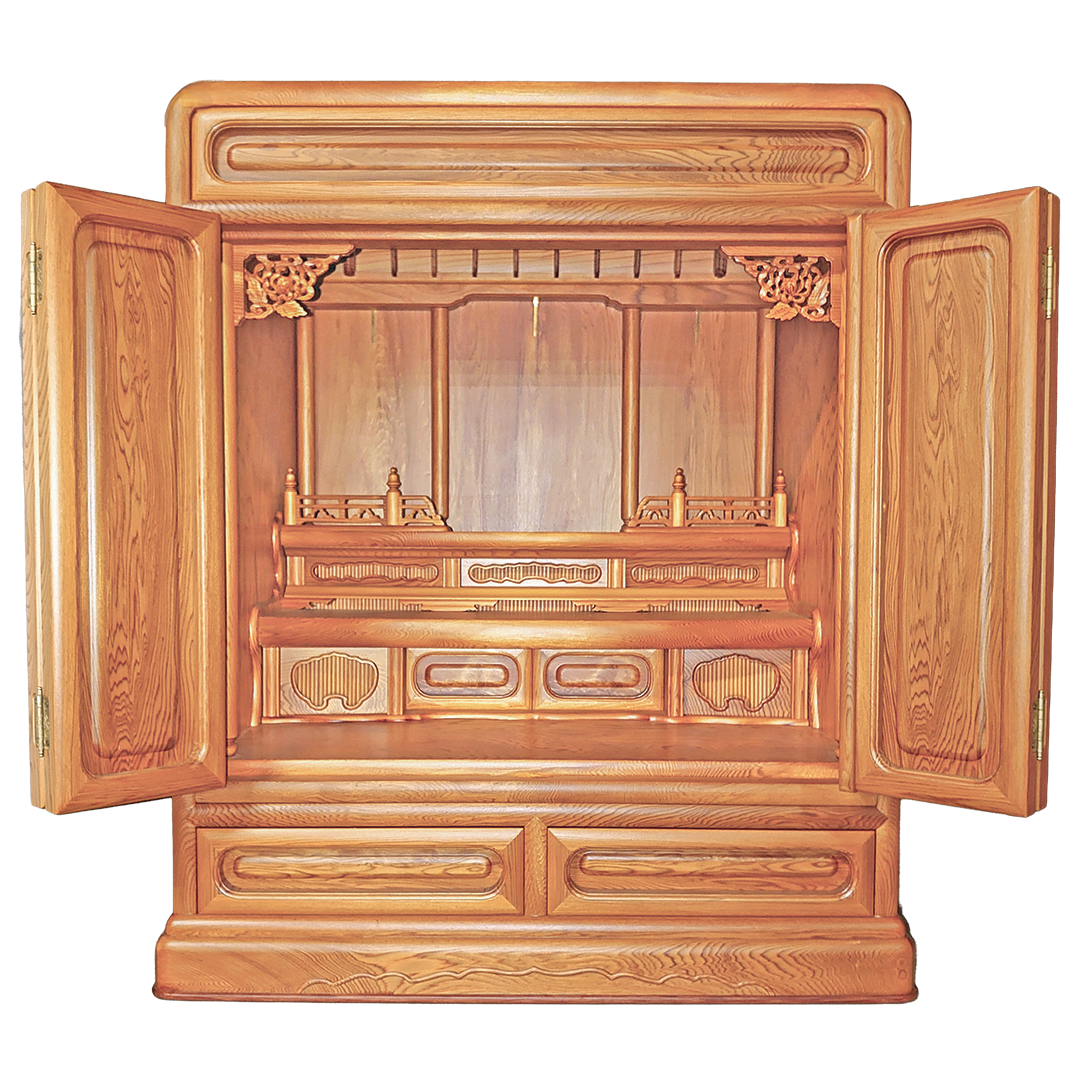 日本の銘木】屋久杉上置仏壇 「なごみ」23号