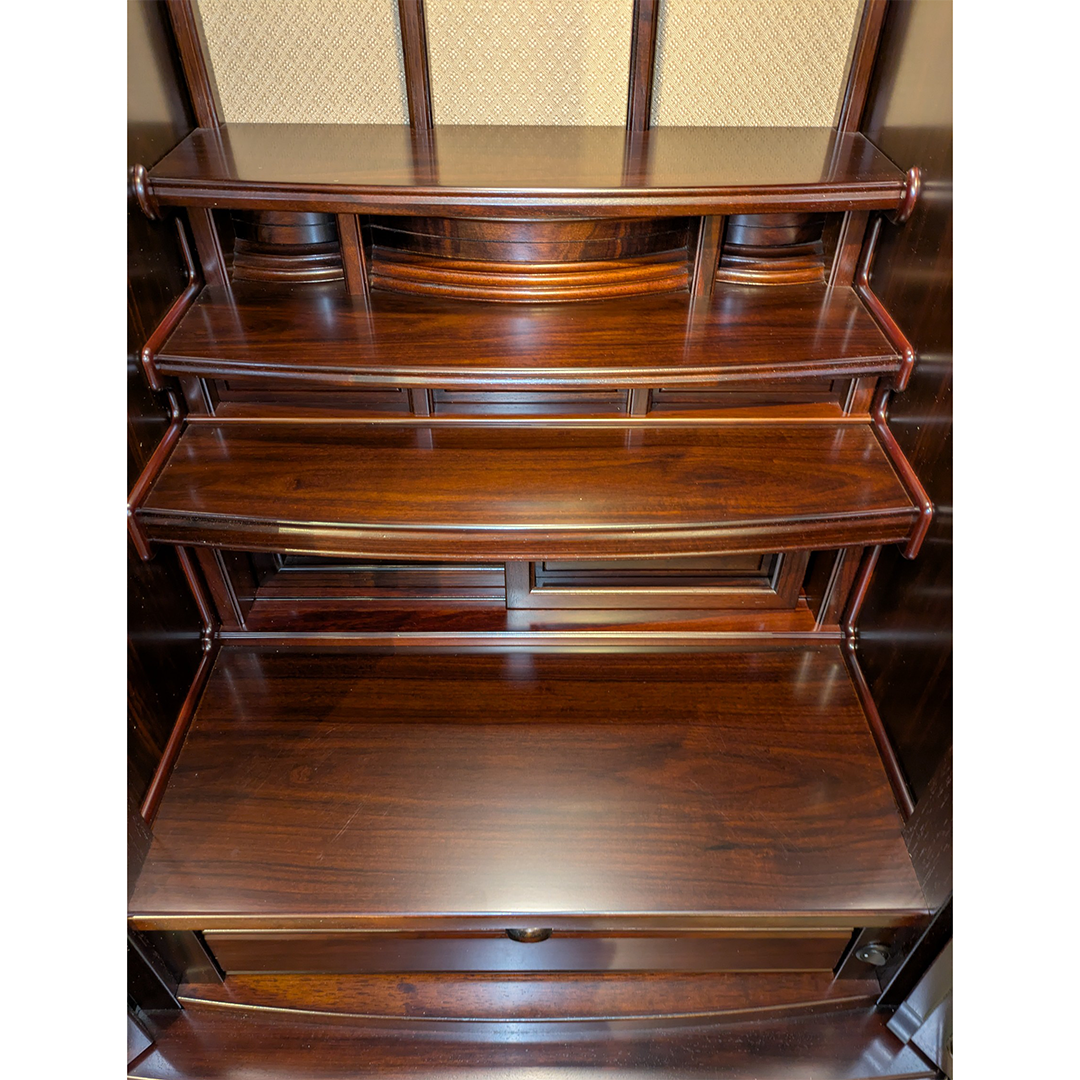 【国産高級】モダン仏壇　華月　18号　本黒檀