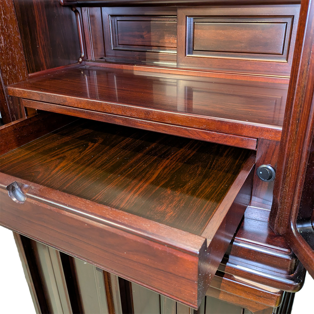 【国産高級】モダン仏壇　華月　18号　本黒檀