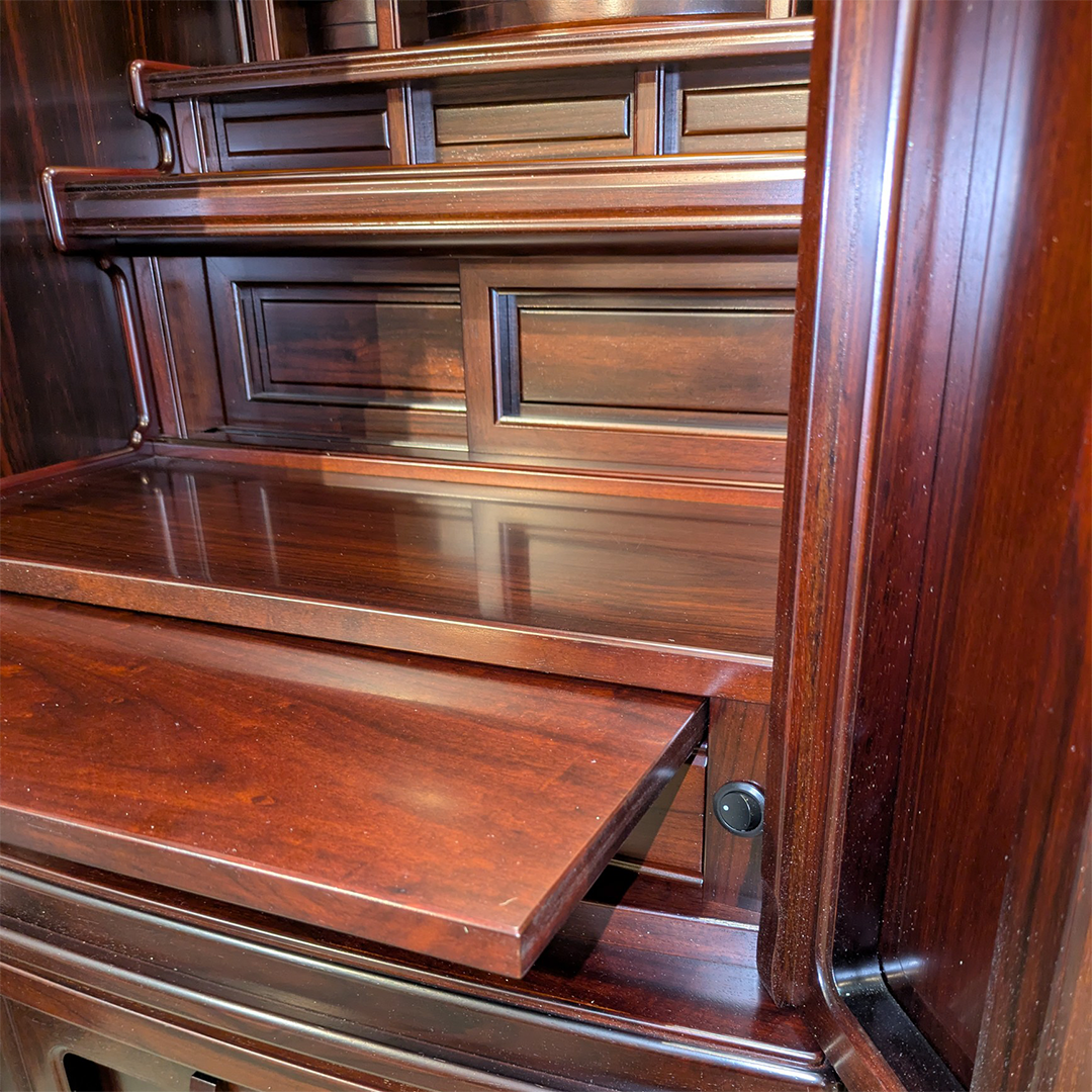 【国産高級】モダン仏壇　華月　18号　本黒檀